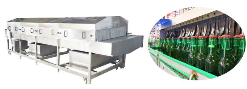 Automatic Tunnel Pasteurizer Pasteurization Machine for Canned Foods Beverages Jars