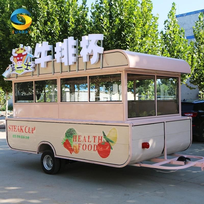 Sunnry Small Used Ice Cream Truck Mobile Food Cart Food Trailer with Full Kitchen Equipments