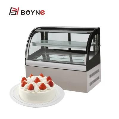 Tabletop Stainless Steel Freezer Small Size Cake Showcase