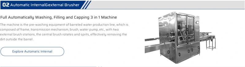 Linear 1gallon 3gallon 5gallon Barrel Water Filling Machine