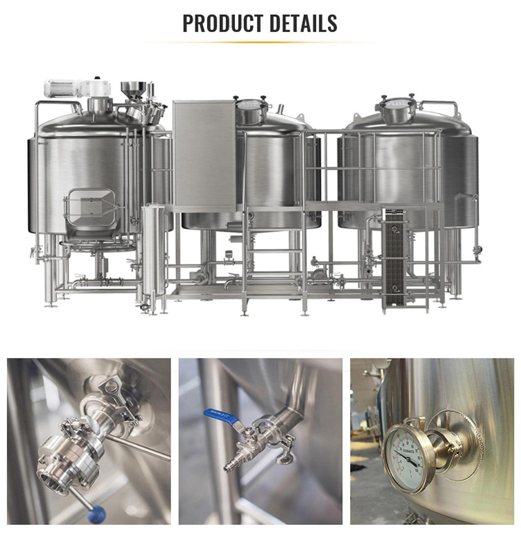 300L 500L Beer Making Machine Craft Beer Brewery Industrial Turnkey