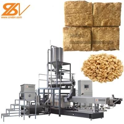 Industrial Tvp Soya Chuncks Nuggests Protein Machine Vegetarian Meat Extruder