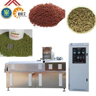 Large Capacity Twin Screw Extruder Pet Food Production Line Floating Fish Feed Pellet ...