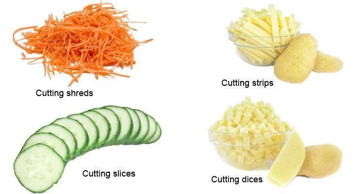 Commercial Vegetable Slicing Chopping Machine Onion Cabbage Carrot Potato Tomato Cutter Slicer Cube Potato Chip Cutting Machine