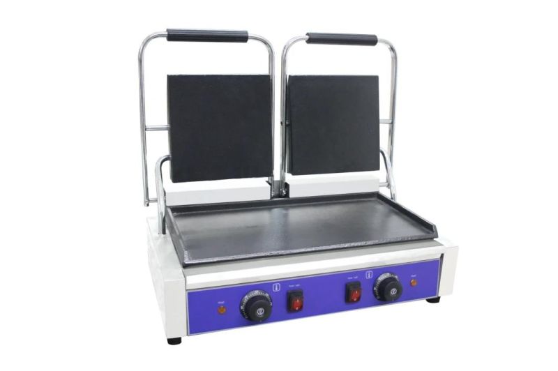 Electric Contact Griddle (Dg-811re) All Ribbed Ce