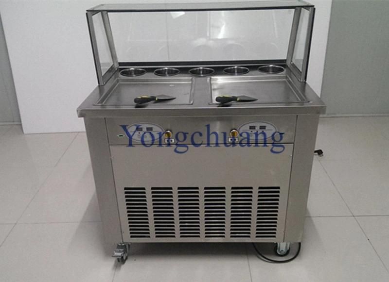 High Quality Fried Ice Cream Machine with Panasonic Compressor