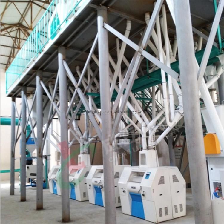 Complete Processing Line of Wheat Flour with Capacity of 100-120 Mt/D