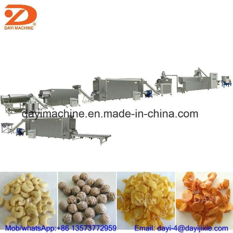 Corn Flakes Cereal Snacks Machine Production Line