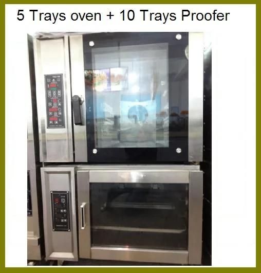 5 Trays Convection Oven with 10 Trays Proofer