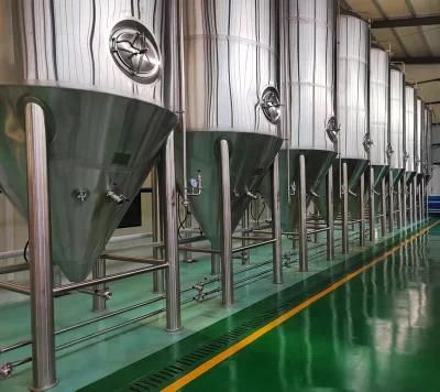 100hl SS304 Beer Fermenter Conical Cooling Fermentaion Vessel