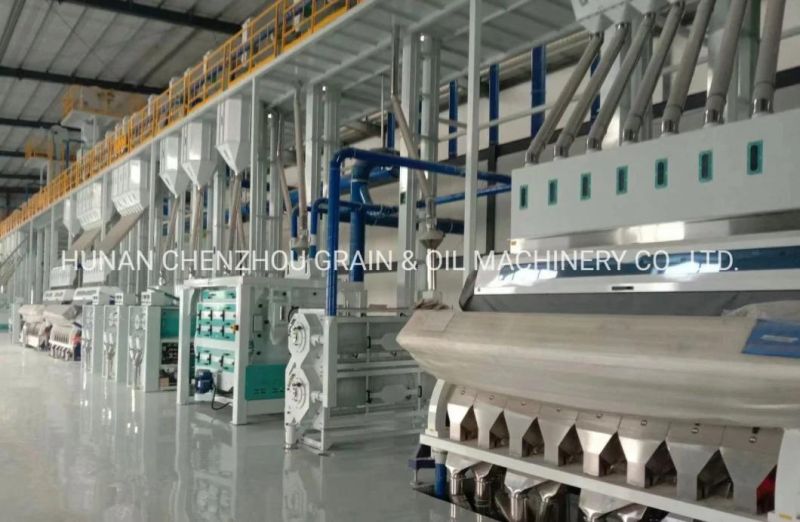 Turnkey Complete Set of Auto Rice Milling Machine 1000tpd Auto Rice Mill Plant Clj