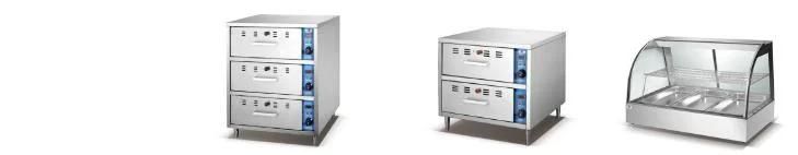 Stainless Steel 3-Drawer Food Warmer (HW-83)