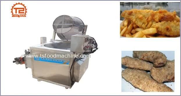 Temperature Control Gas Power Deep Stainless Steel Fish Fryer