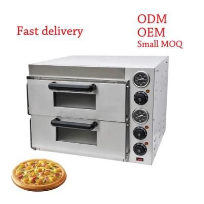 Double Layer Electric Pizza Making Machine Egg Cake Waffle Maker Kitchen Equipment ...