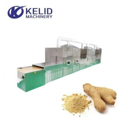 Tunnel Microwave Industrial Spice Ginger Powder Drying Sterilization Machine Equipment