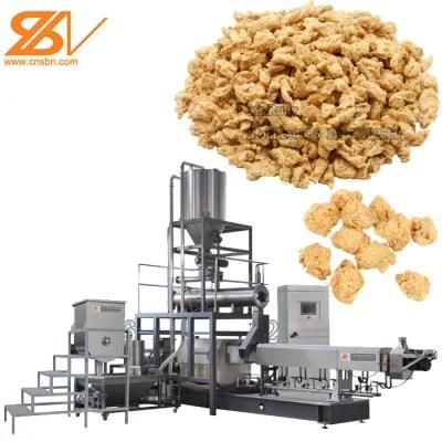 Vegetable Soya Nuggets Bean Chunks Meat Protein Food Production Machine Line