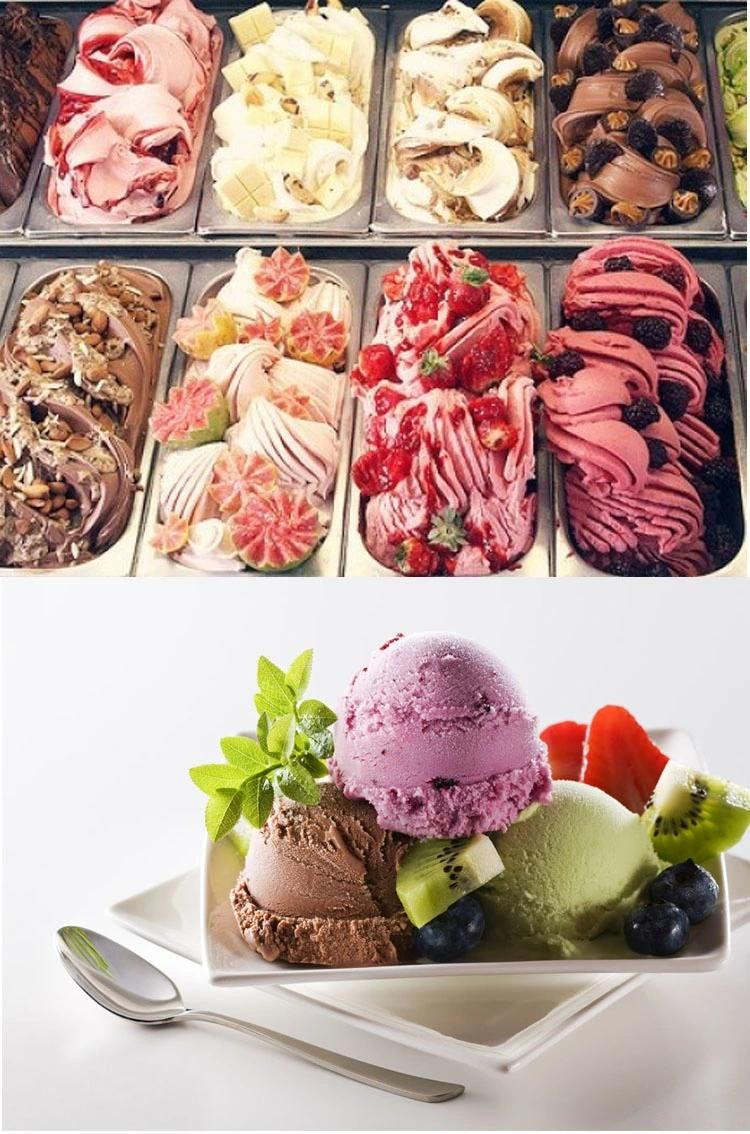 Commercial Ice Cream Refrigerator Display Showcase