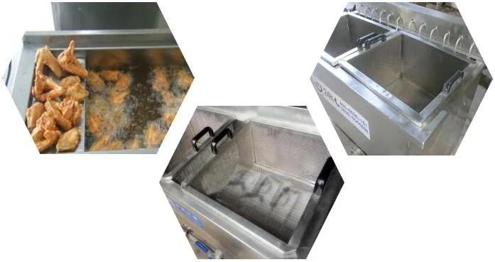 Fryer with Oil Commercial Square Fryer for Snacks Dough Sticks Frying Machine