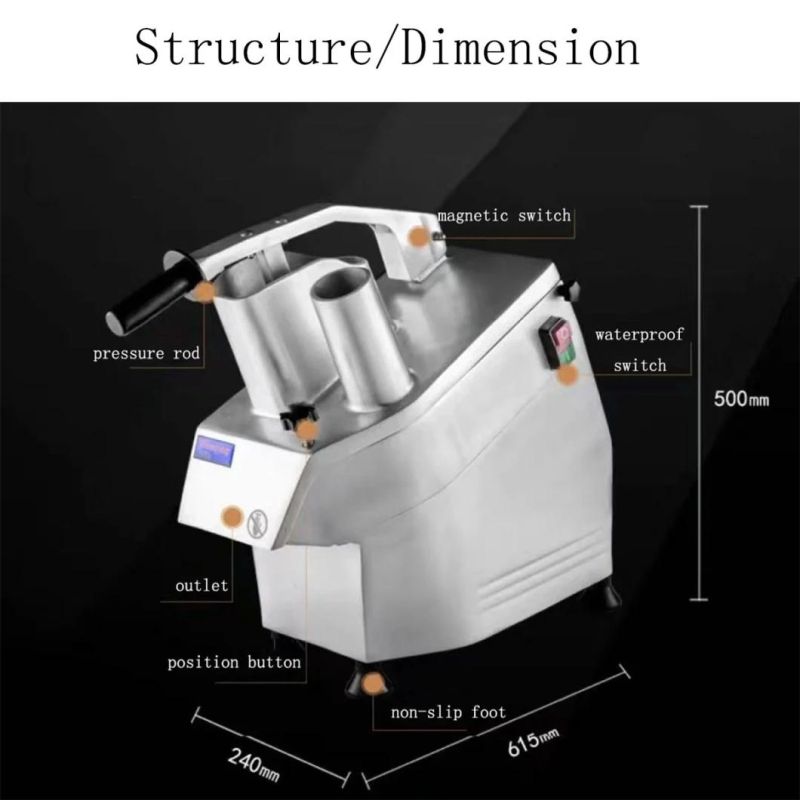 OEM Hlc-300 Multi-Function Vegetable Cutter Electric Commercial Restaurant Equipment