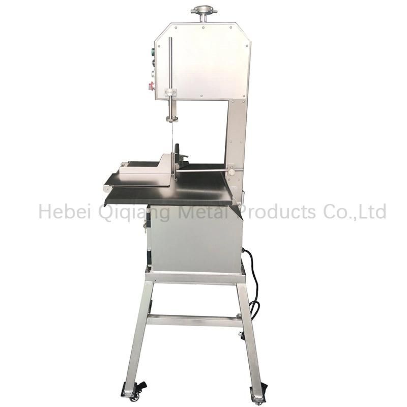 Stainless Steel Meat Bone Cutter Band Saws Cutting Machine Frozen Meat Fish Cow Cube Chopper Height 2050 for Butchers 2HP 220V (QH300A+)