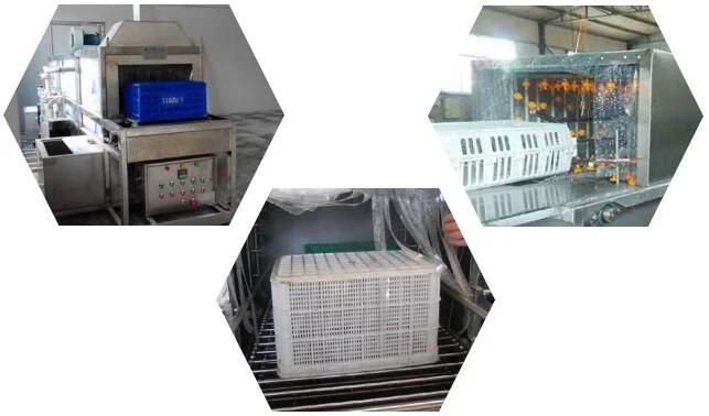 Automatic Industrial Plastic Trays Baskets Crate Washer Machine