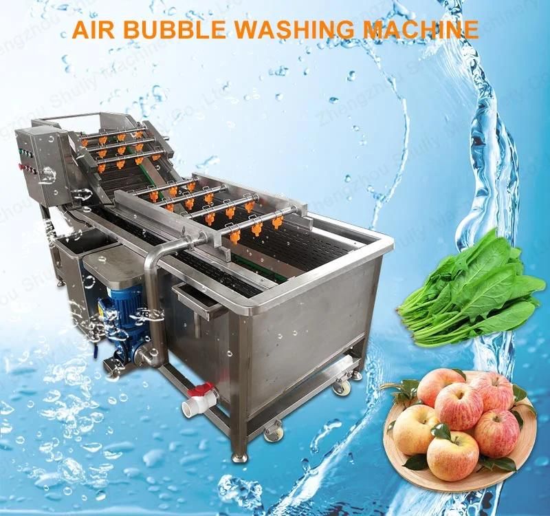 Stainless Steel Air Bubble Cleaning Machine for Leaf Vegetable