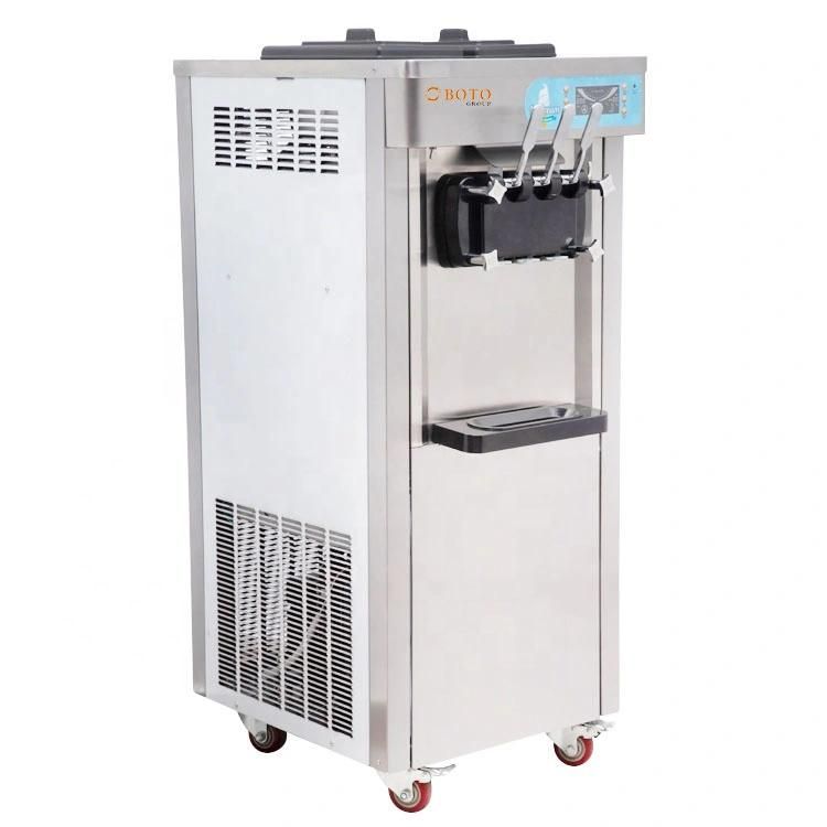 Stainless Steel Ice Cream Maker Machine for Restaurants Snack Bar