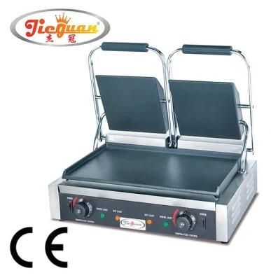 Commercial Double Plate Flat Electric Panini Grill Contact Grill Eg-813e