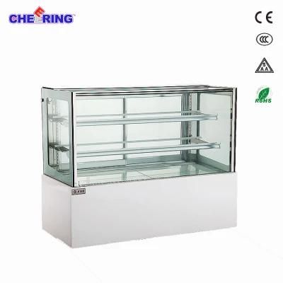 3 Layer Commercial Glass Cake / Bakery Display Showcase with Ce