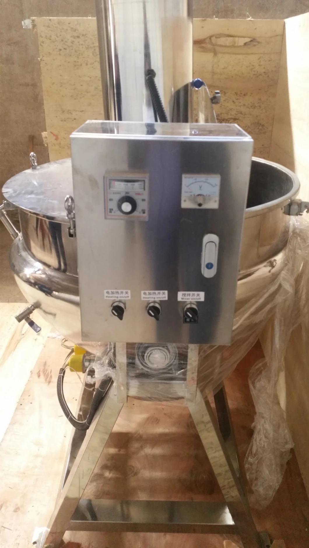 Stainless Steel Electric Steam Heating Mixing Kettle with Stirrer