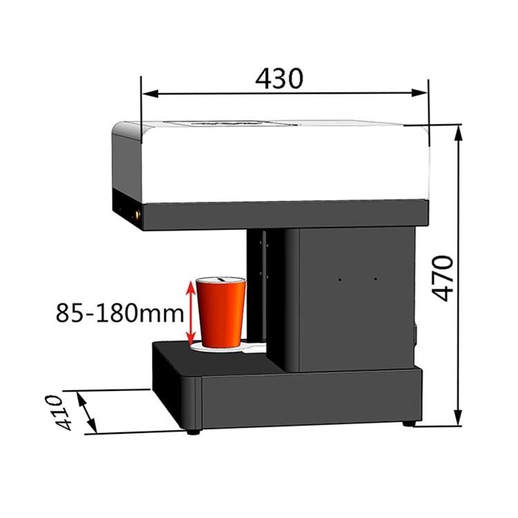 Commercial Low Price Selfie 3D Coffee Printer Edible Ink Coffee Printer