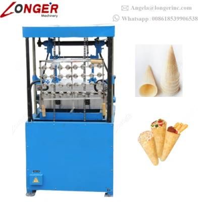 Semi-Automatic Ice Cream Wafer Cone Maker Pizza Cone Making Machine