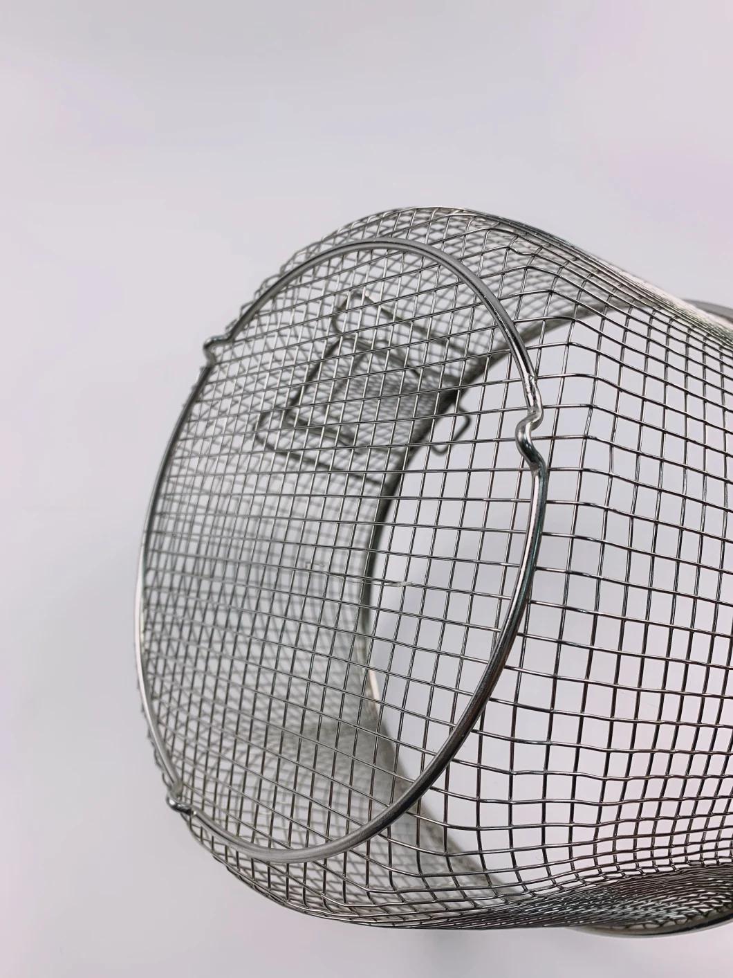 Stainless Steel Round Deep Fry Basket with Kd Handle