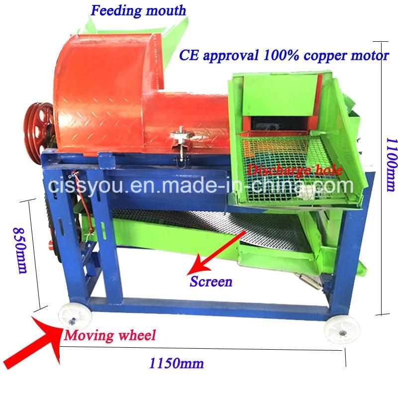 Teff Whaeat Corn Paddy Harvester Design Shelling Thresher Sheller Machine