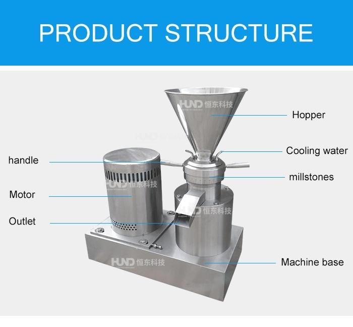 High Quality Stainless Steel Tahini Black Sesame Paste Machine Mayonnaise Colloid Mill