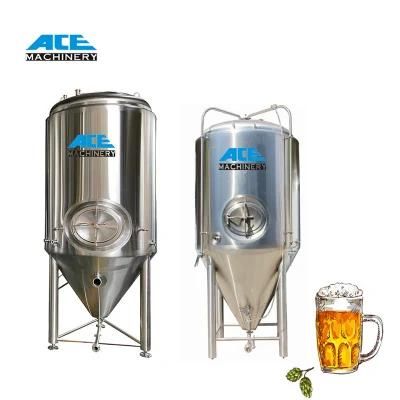 of Factory Price Mini Stainless Steel 500L Dimple Jacket Fermenter Bright Brewery Beer ...