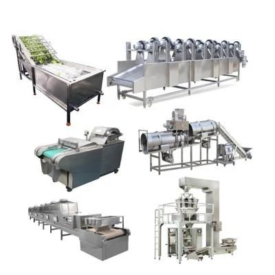 Food Grade Vegetable Cutting Washing Dehydrating Packing Line Fresh Salad Machine ...