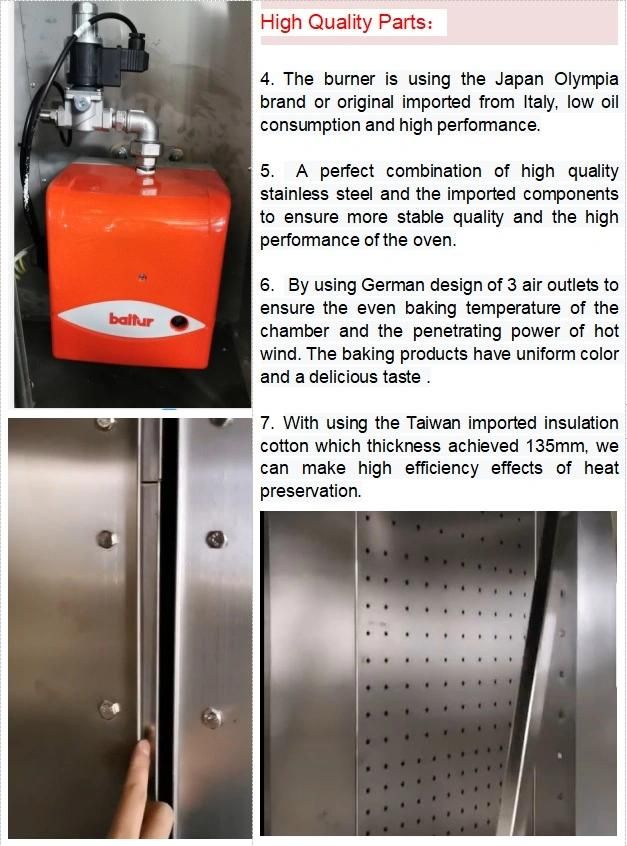 16 Trays Industrial Electric Gas Bread Rotary Baking Oven /Hot Air Electric Bread Rotary Baking Oven and Industrial Gas Oven