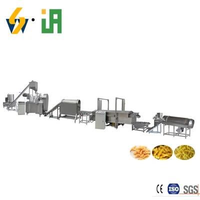 Fried Puffed Kurkure Cheetos Food Extruder Process Line Making Machinery