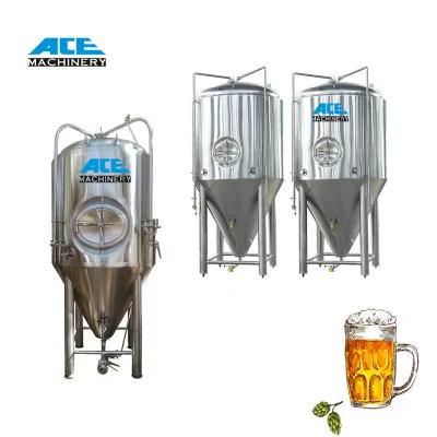 Factory Price 10000 Liter Jacketed Stainless Steel Tanks High Capacity Conical Beer ...