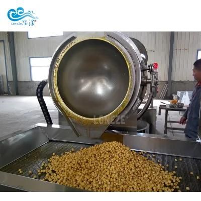 Big Full Automatic Caramel Mushroom American Ball Shape Industrial Auto Popcorn Production ...