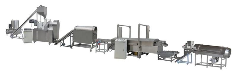 Extruded Corn Cheetos Snacks Food Plant Kurkure Processing Machine