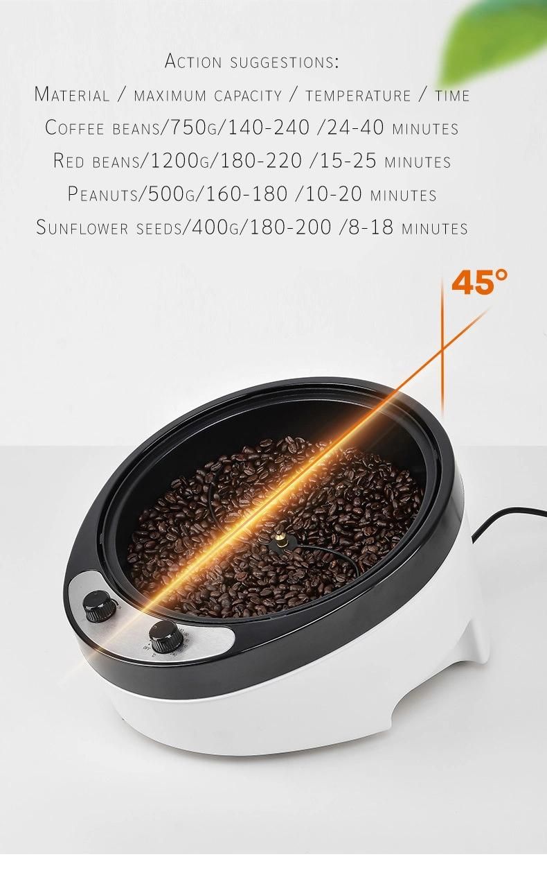 Multifunction Stainless Steel Electric Coffee Bean Roaster Nut Baking Machine