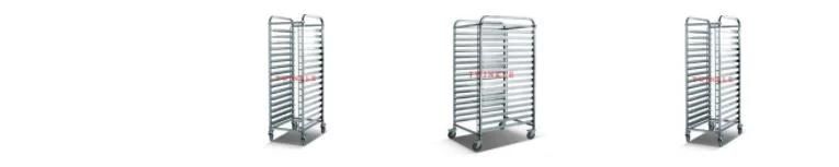 Stainless Steel 32-Pan Trolley for Oven (HST-32)