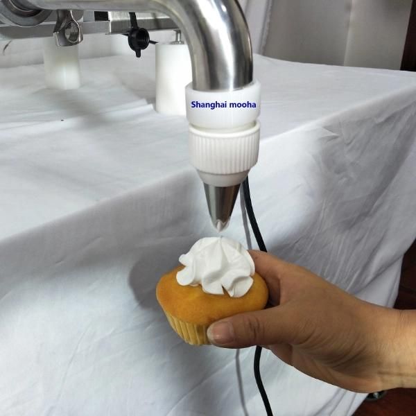 Automatic Cup Cake Bread Cream Filling Machine Fruit Jam Bun Puff Peanut Butter Injector Donut Jelly Bakery Machines Toast Roller Paste Filler