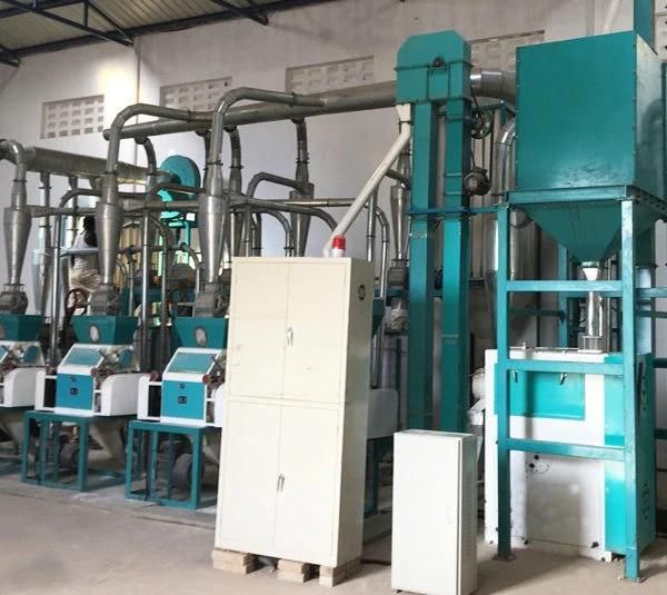 Automatic Running 20t/24h Maize Flour Milling Machine 