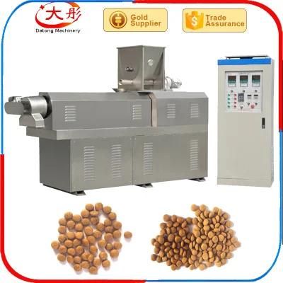 Twin Screw Pet Dog Cat Feed Pellet Processing Puff Corn Snack Food Making Extruder