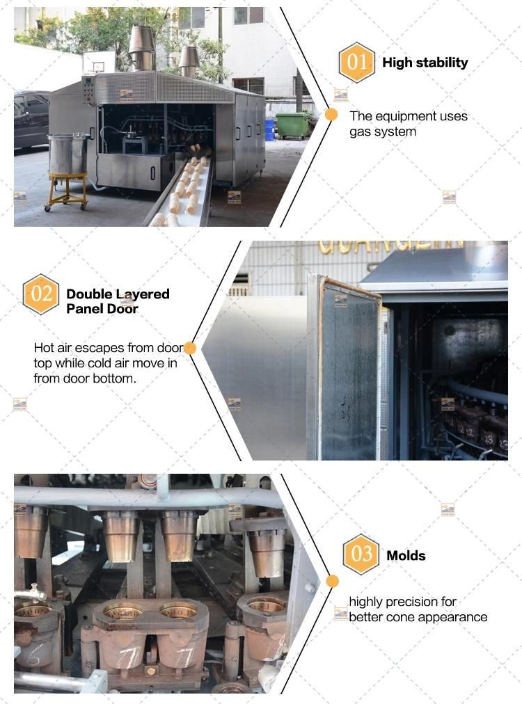 Wafer Cone Machine Fully Automatic of 28 Molds 2 Cavities with Installation and Commissioning Wafer Cone Production Line