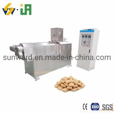 Double Screws Expanded Core Filling Snack Food Plant Machinery