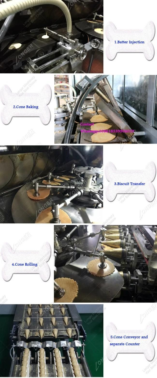 Factory Price Rolled Sugar Ice Cream Cone Machine for Sale